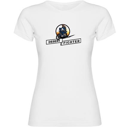 Kruskis Desert Fighter Short Sleeve T-shirt Branco 2XL Mulher