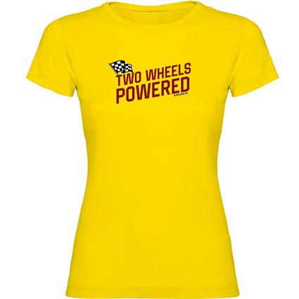 Kruskis Powered Short Sleeve T-shirt Amarelo L Mulher