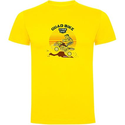 Kruskis Quad Bike Short Sleeve T-shirt Amarelo L Homem