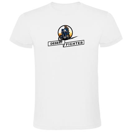 Kruskis Desert Fighter Short Sleeve T-shirt Branco S Homem