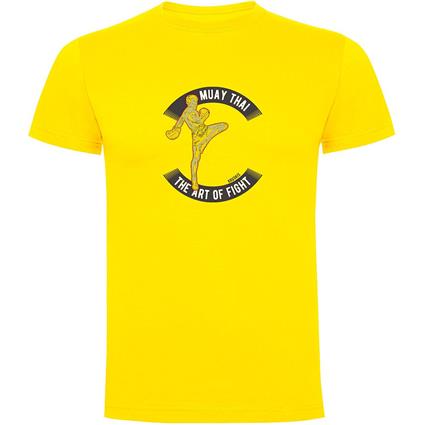 Kruskis Art Of Fight Short Sleeve T-shirt Amarelo M Homem
