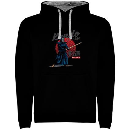 Kruskis Bushido Bicolor Hoodie Preto XL Homem