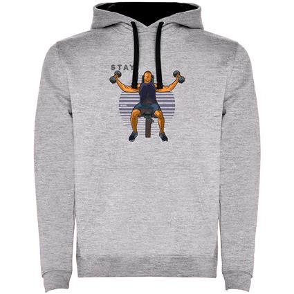 Kruskis Stay Strong Bicolor Hoodie Cinzento 3XL Homem