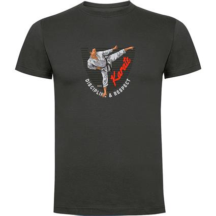 Kruskis Karate Short Sleeve T-shirt Cinzento S Homem