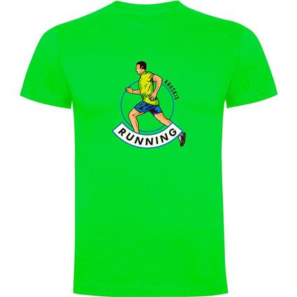Kruskis Runner Short Sleeve T-shirt Verde M Homem