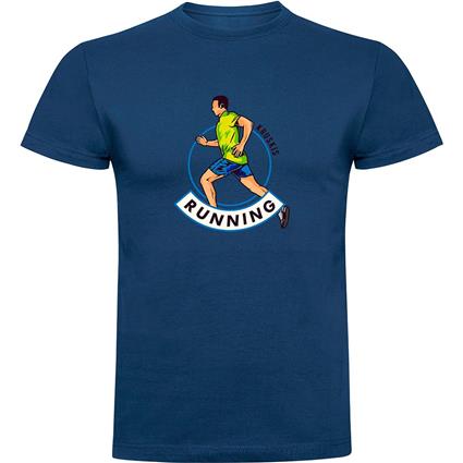 Kruskis Runner Short Sleeve T-shirt Azul 2XL Homem