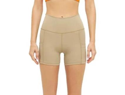 Cuera Short Leggings Beige M Mulher