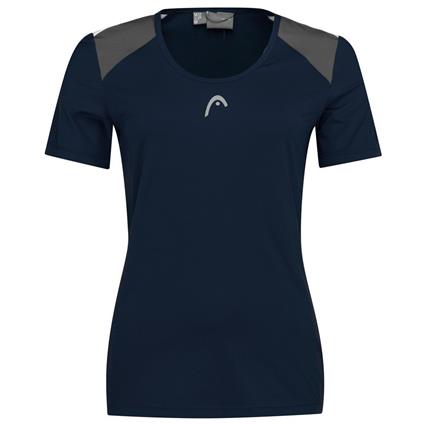 Head Racket Club 22 Short Sleeve T-shirt Azul L Mulher