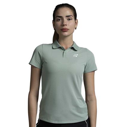 Bikkoa Nahla Short Sleeve Polo Verde M Mulher