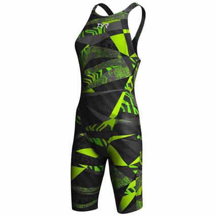 Tyr Avictor Prelude Open Back Competition Swimsuit Verde UK 27 Mulher