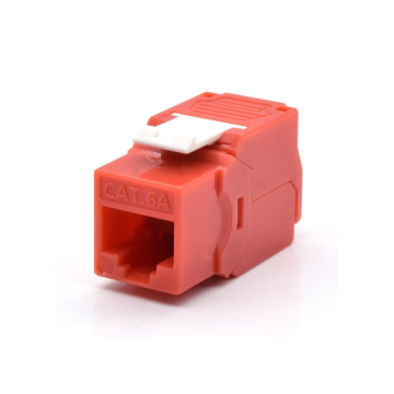 Wp Cat 6a Utp Rj45 Keystone Fiber Optic Adapter Laranja