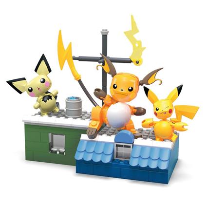 Mega Construction Kit Evolution Set By Pikachu Pokemon Colorido