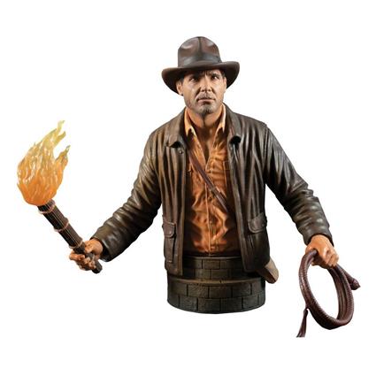 Gentle Giant Bust 1/6 Variant Sdcc 2023 Exclusive 15 Cm Indiana Jones Castanho