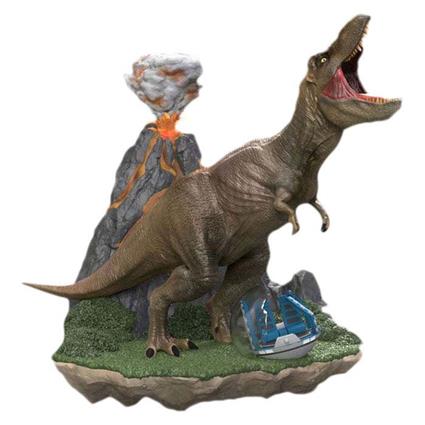 Beast Kingdom Toys Diorama T-rex 13 Cm Jurassic Park Castanho