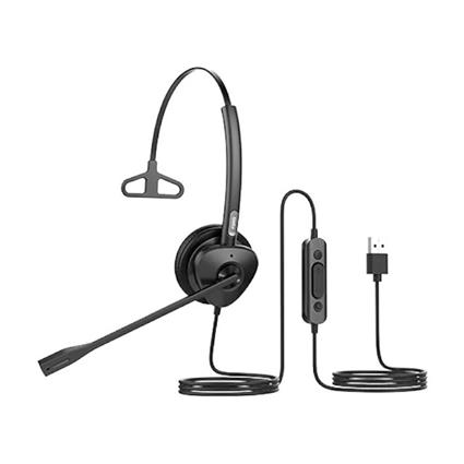 Fanvil Ht301 Mono Qd-rj9 Usb Headphones With Microphone Prateado