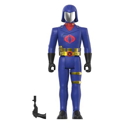 Super 7 Gi Joe Cobra Commander Toy Colors Figure Reaction Azul