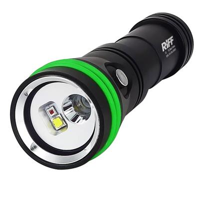 Riff Tl Maxi Video 3000 Dual Flashlight Prateado 3000 Lumens