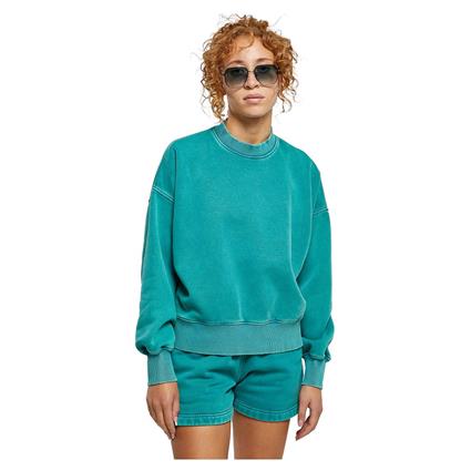 Urban Classics Oversized Stone Washed Sweater Verde 4XL Mulher
