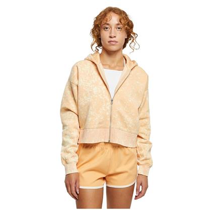 Urban Classics Oversized Towel Washed Full Zip Sweatshirt Beige 5XL Mulher