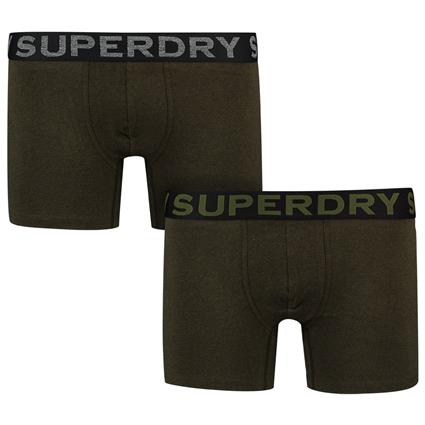 Superdry Boxer 2 Units Verde S Homem