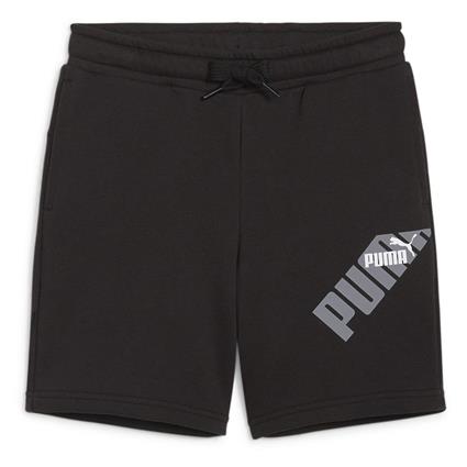 Puma Power Graphic B Sweat Shorts Preto 11-12 Years Rapaz