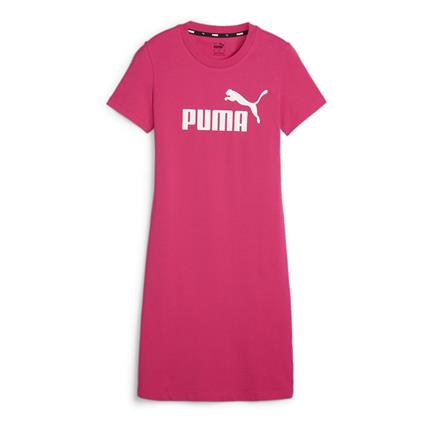 Puma Ess Short Sleeve Dress Rosa S Mulher