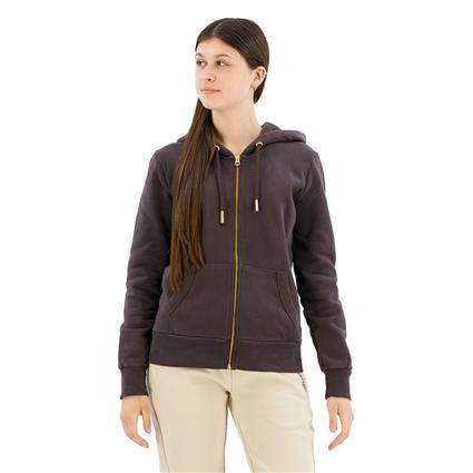 Superdry Tattoo Rhinestone Full Zip Sweatshirt Castanho XS Mulher