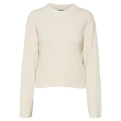 Vero Moda Hilde O Neck Sweater Beige XS Mulher