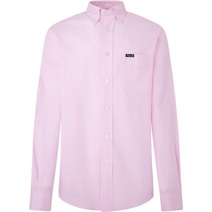 FaÇonnable Clb Bd Oxf New Pkt Long Sleeve Shirt Rosa S Homem