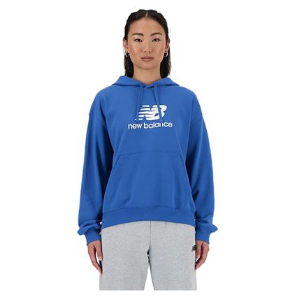 New Balance Sport Essentials French Terry Logo Hoodie Azul M Mulher