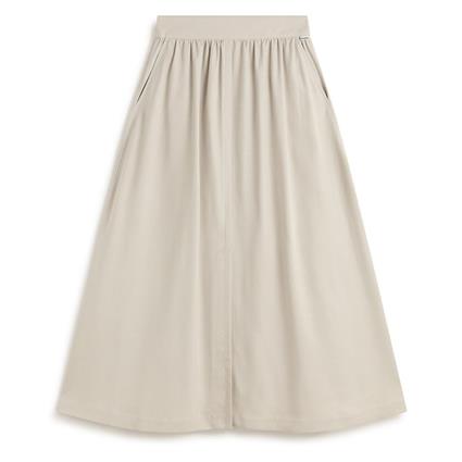 Ecoalf Yoko Skirt Beige 36 Mulher