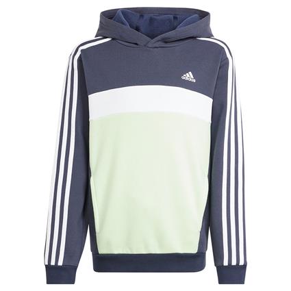 Adidas Tiberio 3 Stripes Hoodie Verde,Azul 7-8 Years Rapaz