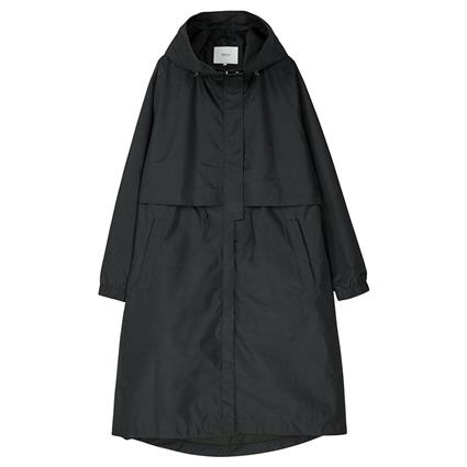 Makia Isla Full Zip Rain Jacket Preto XL Mulher