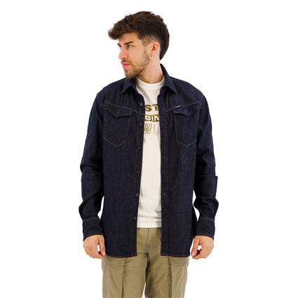 G-star Arc 3d Slim Fit Long Sleeve Shirt Azul M Homem