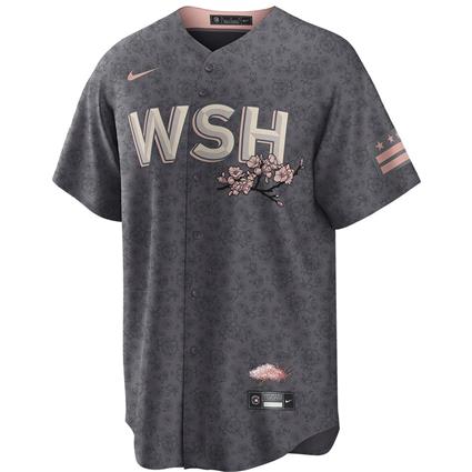 Fanatics Washington Nationals City Connect Short Sleeve T-shirt Cinzento S Homem