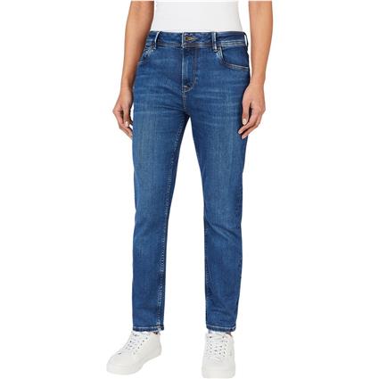 Pepe Jeans Pl204591 Tapered Fit Jeans Azul 31 / 30 Mulher