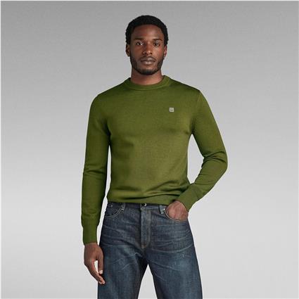 G-star Premium Core R Crew Neck Sweater Verde M Homem