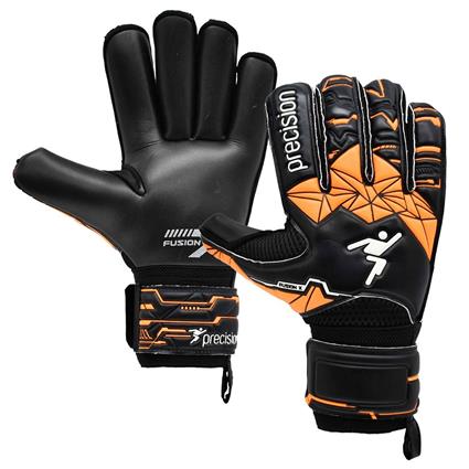 Precision Fusion X Roll Finger Protect Goalkeeper Gloves Preto 10