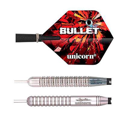 Unicorn Gary Anderson Bullet Stainless Steel Darts Prateado 22 g