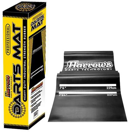 Harrows Pro Rubber Darts Mat Preto 300x65 cm