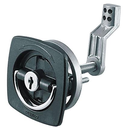 Perko Square Adjustable Lock With Latch Preto