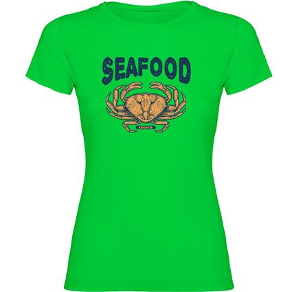 Kruskis Seafood Crab Short Sleeve T-shirt Verde L Mulher