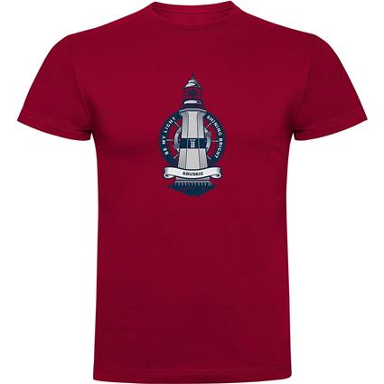 Kruskis Lighthouse Short Sleeve T-shirt Vermelho S Homem