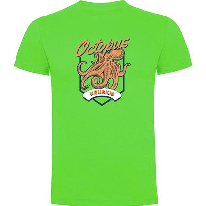 Kruskis Seafood Octopus Short Sleeve T-shirt Verde 3XL Homem
