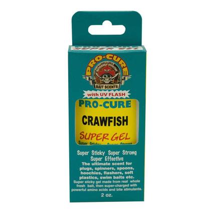 Pro Cure Super Gel Plus 56g Crawfish Liquid Bait Additive Transparente