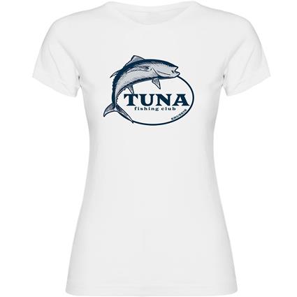 Kruskis Tuna Fishing Club Short Sleeve T-shirt Branco 2XL Mulher