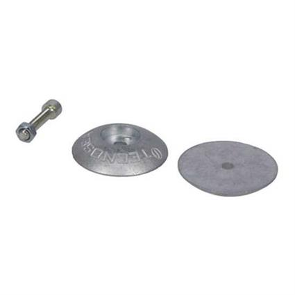 Super Marine Disc Zinc Anode Prateado 125 mm
