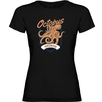 Kruskis Seafood Octopus Short Sleeve T-shirt Preto S Mulher