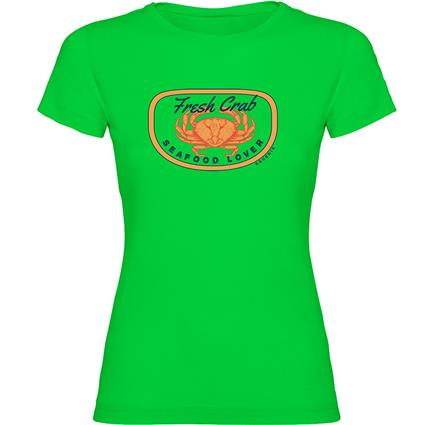 Kruskis Fresh Crab Short Sleeve T-shirt Verde L Mulher