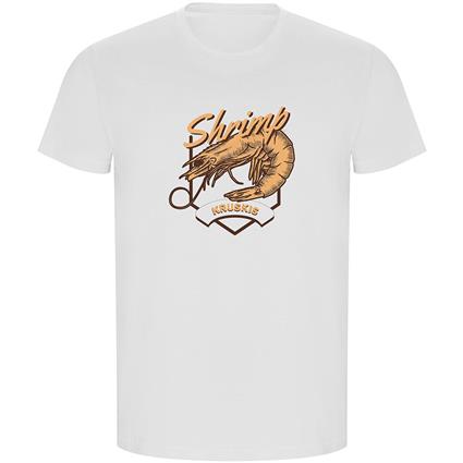 Kruskis Seafood Shrimp Eco Short Sleeve T-shirt Branco S Homem